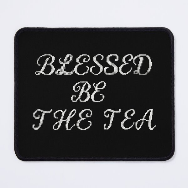 Item preview, ☕ BLESSED BE THE TEA ☕- CROSS-STITCH  LACE VERSION designed and sold by WheelieGdArt.