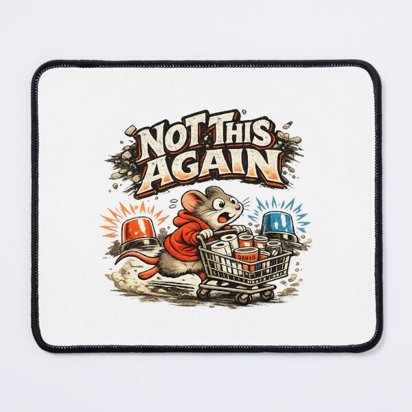 Item preview, Funny Hantavirus Panic Mouse Not This Again Retro Cartoon Art designed and sold by eonvisuals.