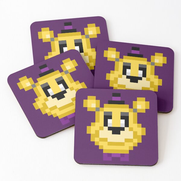 Item preview, Golden Freddy Pixel Art designed and sold by RexWolf05.