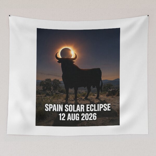 Item preview, Spain Solar Eclipse Bull Silhouette designed and sold by Mr-AShop.