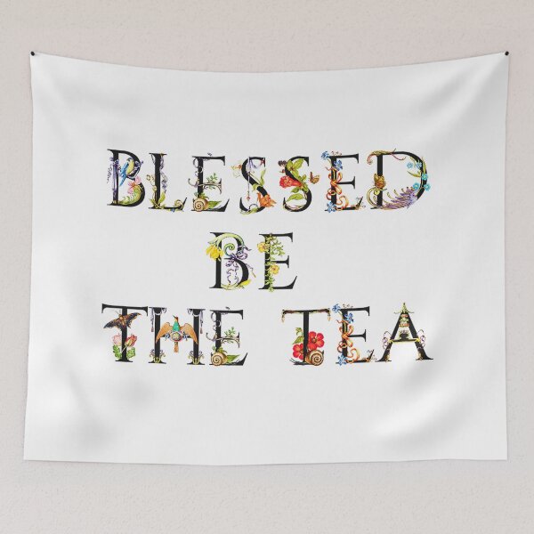 Item preview, ☕ BLESSED BE THE TEA ☕- ENCHANTED GOSSIP GARDEN VERSION designed and sold by WheelieGdArt.