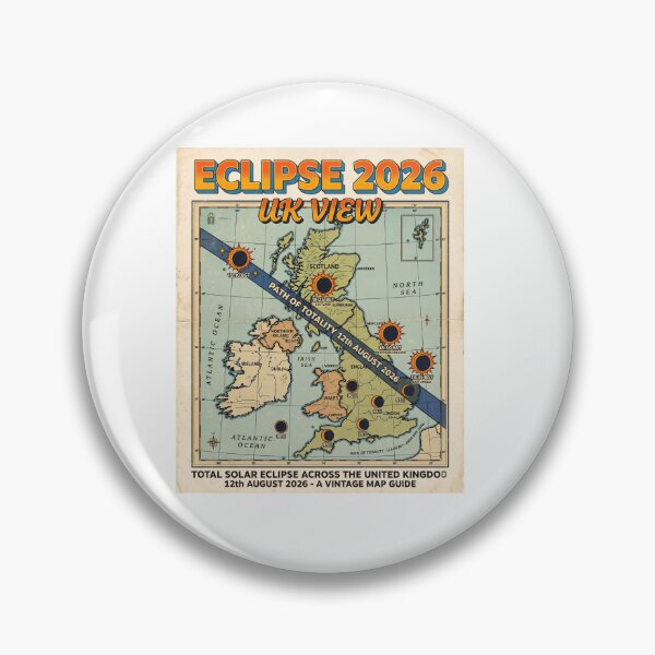 Item preview, Eclipse 2026 UK View Map designed and sold by Mr-AShop.