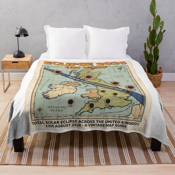Item preview, Eclipse 2026 UK View Map designed and sold by Mr-AShop.