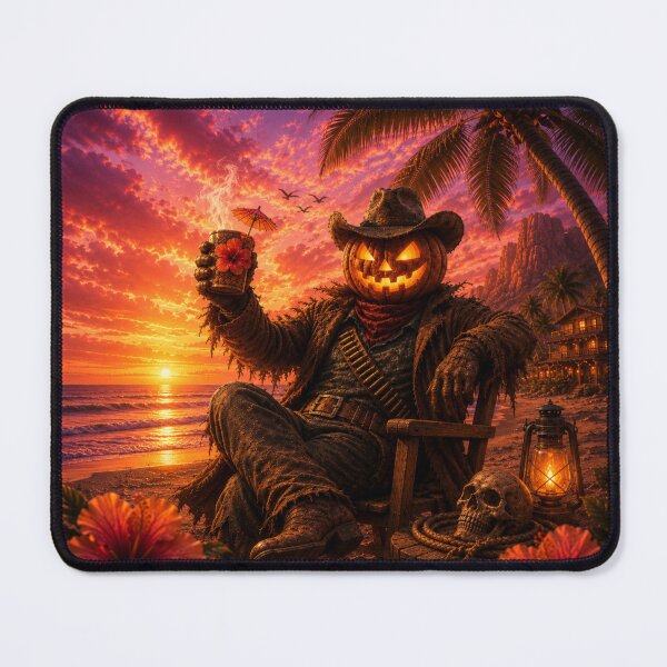 Item preview, Headless Horseman Outlaw Sunset - Western Halloween Fantasy Art designed and sold by TheHorsemanRidesAgain.