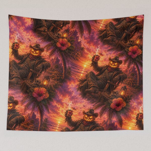 Item preview, Headless Horseman Outlaw Sunset - Western Halloween Fantasy Art designed and sold by TheHorsemanRidesAgain.