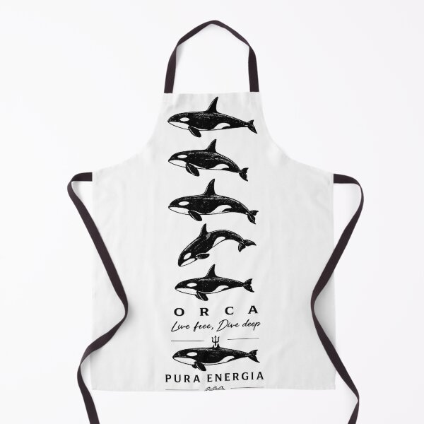 Item preview, Orca PuraEnergia Live Free Dive Deep T-Shirt designed and sold by Puraenergia Stickers.