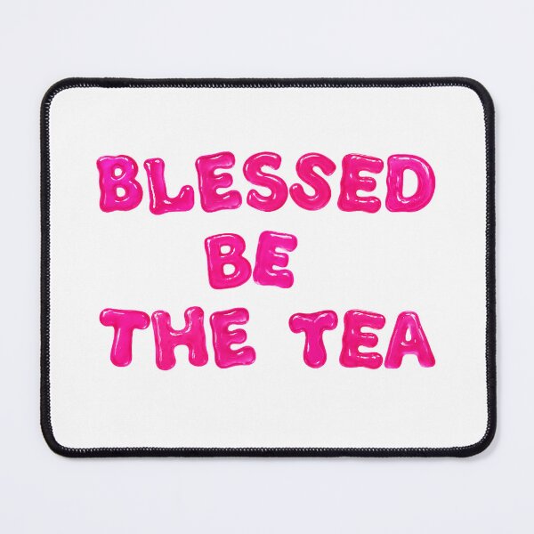 Item preview, ☕ BLESSED BE THE TEA ☕- HOT PINK BUBBLE VERSION designed and sold by WheelieGdArt.