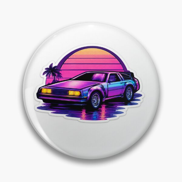 Item preview, Retro Neon Sunset Car Sticker designed and sold by SntixySellsArt.
