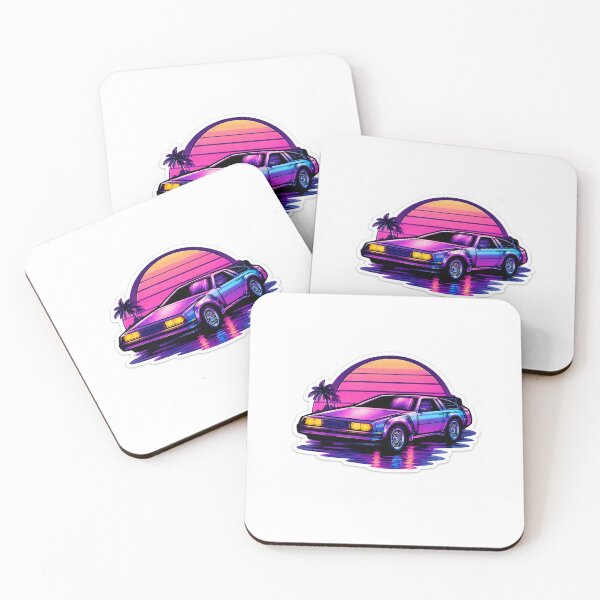 Item preview, Retro Neon Sunset Car Sticker designed and sold by SntixySellsArt.