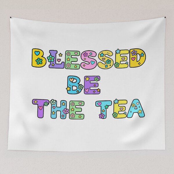 Item preview, ☕ BLESSED BE THE TEA ☕- KAWAII PASTEL VERSION designed and sold by WheelieGdArt.