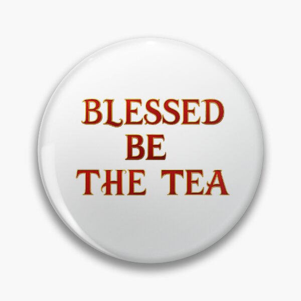 Item preview, ☕ BLESSED BE THE TEA ☕- RED & GOLD REGAL VERSION designed and sold by WheelieGdArt.