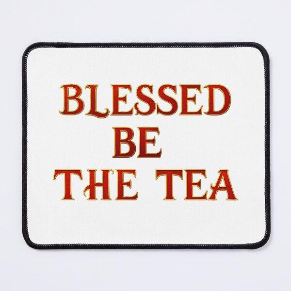 Item preview, ☕ BLESSED BE THE TEA ☕- RED & GOLD REGAL VERSION designed and sold by WheelieGdArt.