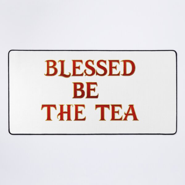 Item preview, ☕ BLESSED BE THE TEA ☕- RED & GOLD REGAL VERSION designed and sold by WheelieGdArt.