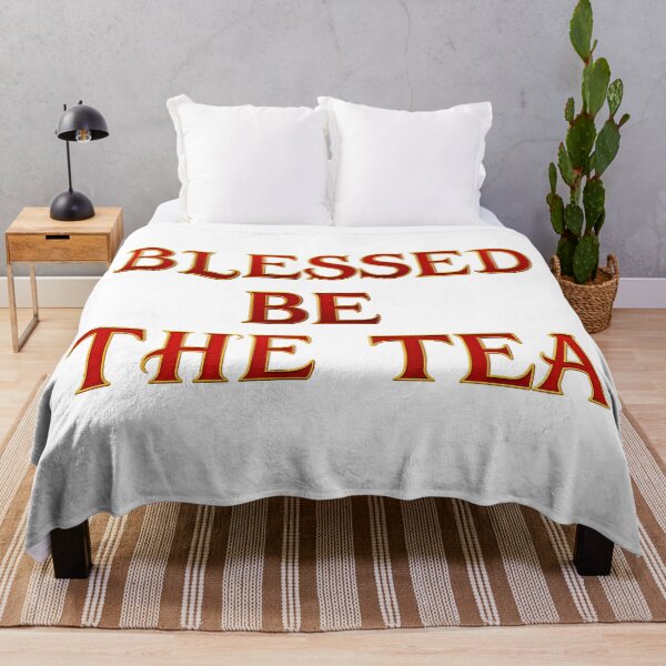 Item preview, ☕ BLESSED BE THE TEA ☕- RED & GOLD REGAL VERSION designed and sold by WheelieGdArt.