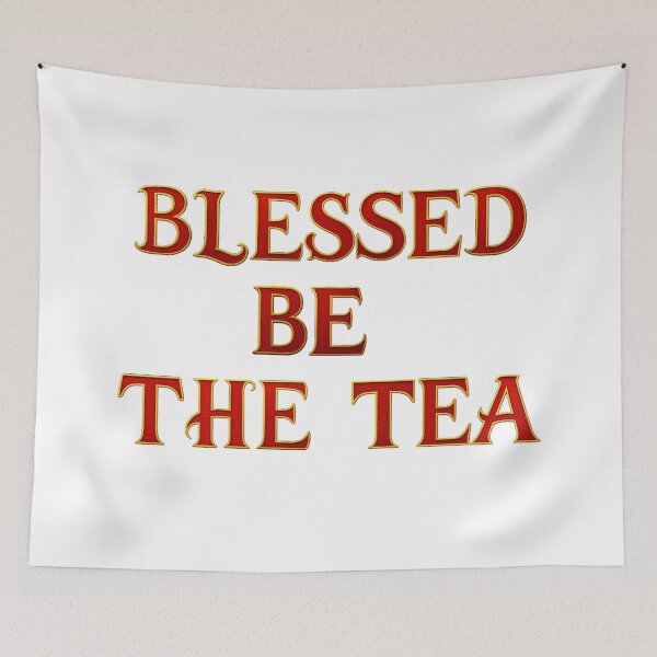 Item preview, ☕ BLESSED BE THE TEA ☕- RED & GOLD REGAL VERSION designed and sold by WheelieGdArt.