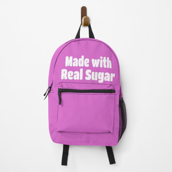 Item preview, Made with Real Sugar (White Text) designed and sold by Flirty Merch.