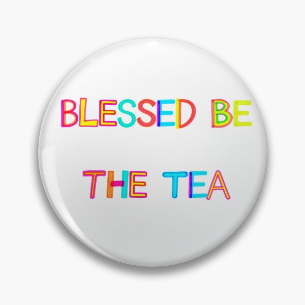 Item preview, ☕ BLESSED BE THE TEA ☕- RETRO NEON VERSION designed and sold by WheelieGdArt.