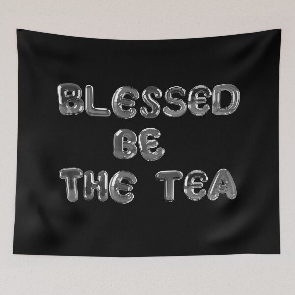 Item preview, ☕ BLESSED BE THE TEA ☕- SILVER FOIL BALLOON VERSION designed and sold by WheelieGdArt.
