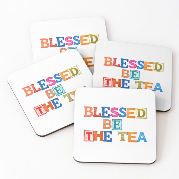 Item preview, ☕ BLESSED BE THE TEA ☕- WOODBLOCK  PRINTMAKER VERSION designed and sold by WheelieGdArt.