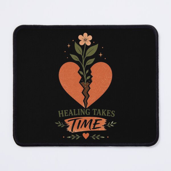 Item preview, Healing Takes Time – Broken Heart Growth Vintage Boho Aesthetic Design designed and sold by Inner Flame Studio.