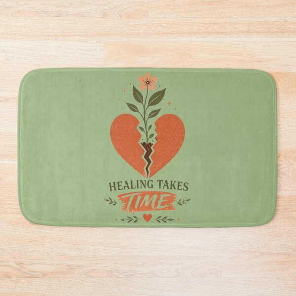 Item preview, Healing Takes Time – Broken Heart Growth Vintage Boho Aesthetic Design designed and sold by Inner Flame Studio.