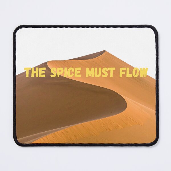 Item preview,  Dune The Spice Must Flow Fan Art Quote Sci Fi Sticker Gift designed and sold by ByteAndBuy.