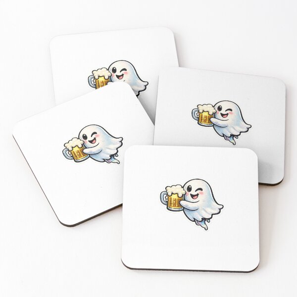 Item preview, Cute Party Ghost Sticker Design designed and sold by SntixySellsArt.