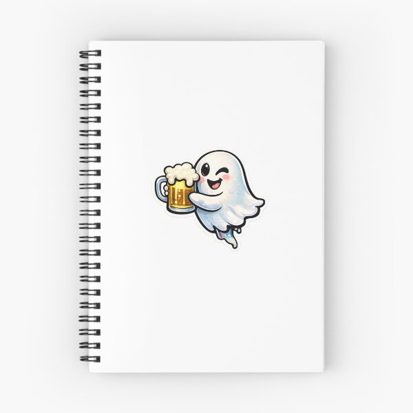 Item preview, Cute Party Ghost Sticker Design designed and sold by SntixySellsArt.