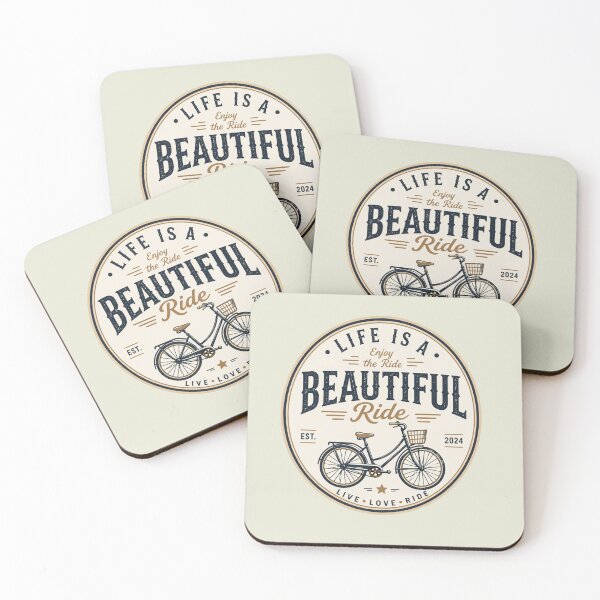 Item preview, Vintage Bicycle Badge T-Shirt | Life is a Beautiful Ride | Retro Cycling Design designed and sold by Irysek.