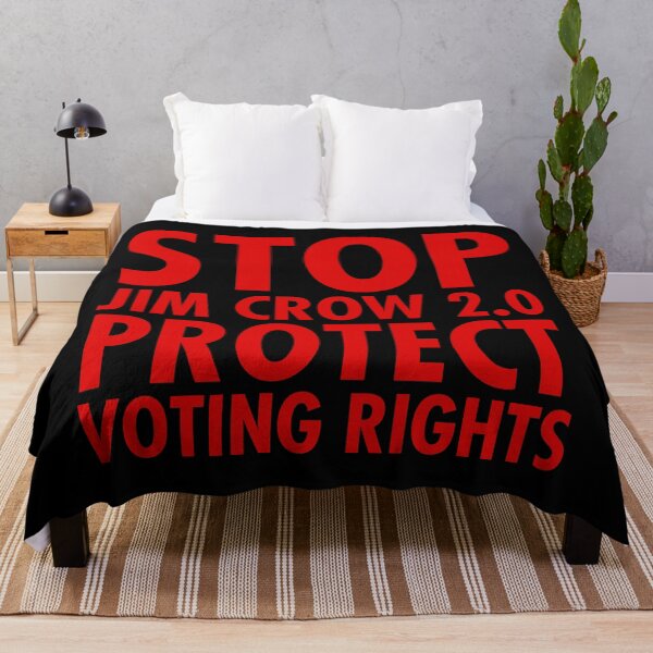 Item preview, Stop Jim Crow 2.0 - Protect Voting Rights (red) designed and sold by Thelittlelord.