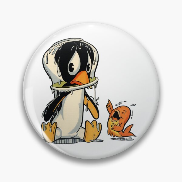 Item preview, Vintage Cartoon Penguin Illustration Funny Comic Character for Kids & Retro Lovers designed and sold by RickE.