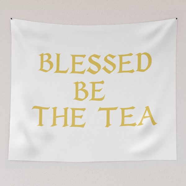 Item preview, ☕ BLESSED BE THE TEA ☕- GILDED GOTHIC VERSION designed and sold by WheelieGdArt.