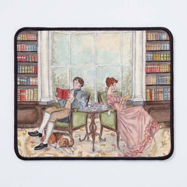 Item preview, Pemberley Library Jane Austen Watercolor designed and sold by Some Little Good.