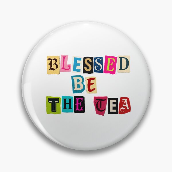Item preview, ☕ BLESSED BE THE TEA ☕- RANSOM NOTE VERSION designed and sold by WheelieGdArt.