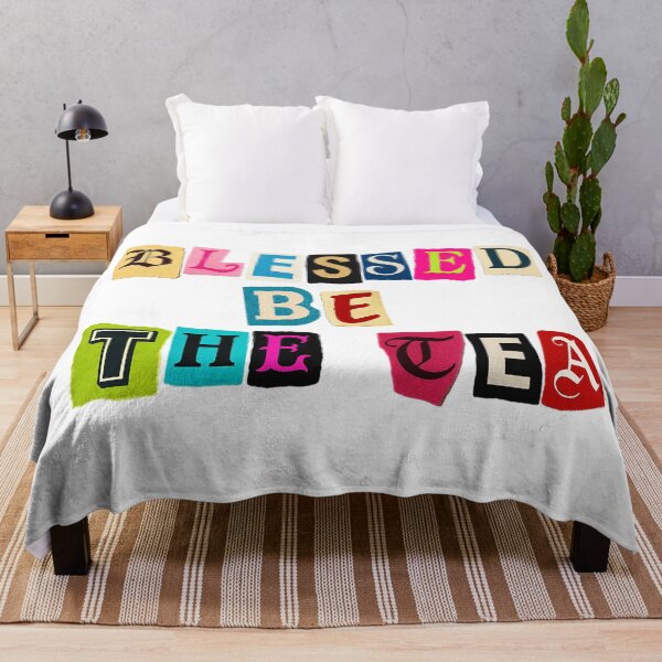 Item preview, ☕ BLESSED BE THE TEA ☕- RANSOM NOTE VERSION designed and sold by WheelieGdArt.