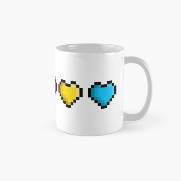 Item preview, Pixel Polygender Pride Flag Hearts designed and sold by HarveyHandcraftsandDesigns.