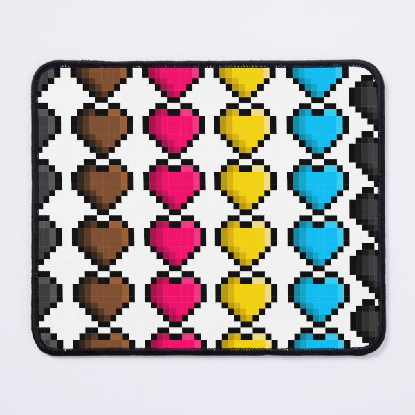 Item preview, Pixel Polygender Pride Flag Hearts designed and sold by HarveyHandcraftsandDesigns.