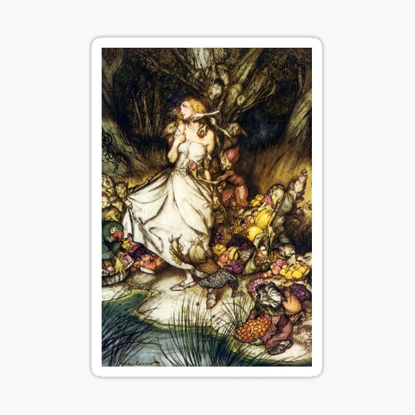 Item preview, The Goblin Market - Arthur Rackham designed and sold by forgottenbeauty.
