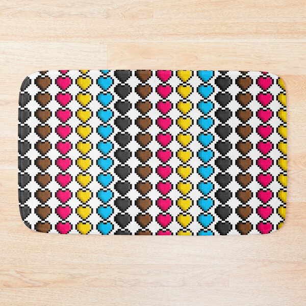 Item preview, Pixel Polygender Pride Flag Hearts designed and sold by HarveyHandcraftsandDesigns.