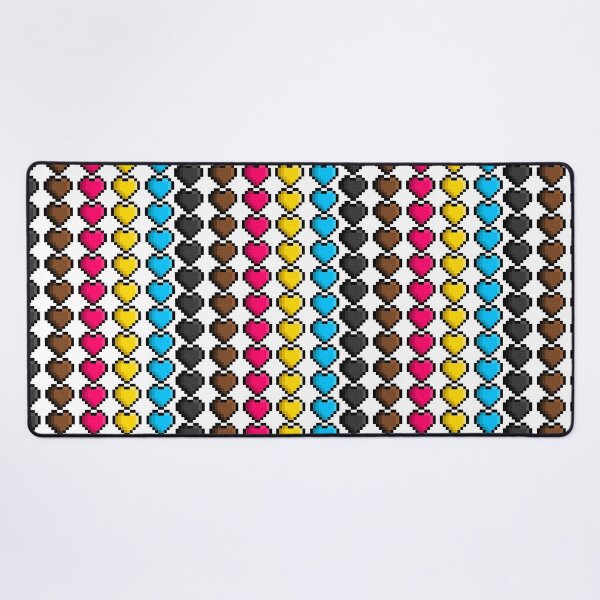 Item preview, Pixel Polygender Pride Flag Hearts designed and sold by HarveyHandcraftsandDesigns.