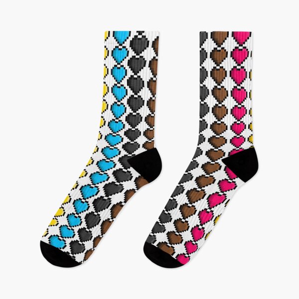 Item preview, Pixel Polygender Pride Flag Hearts designed and sold by HarveyHandcraftsandDesigns.
