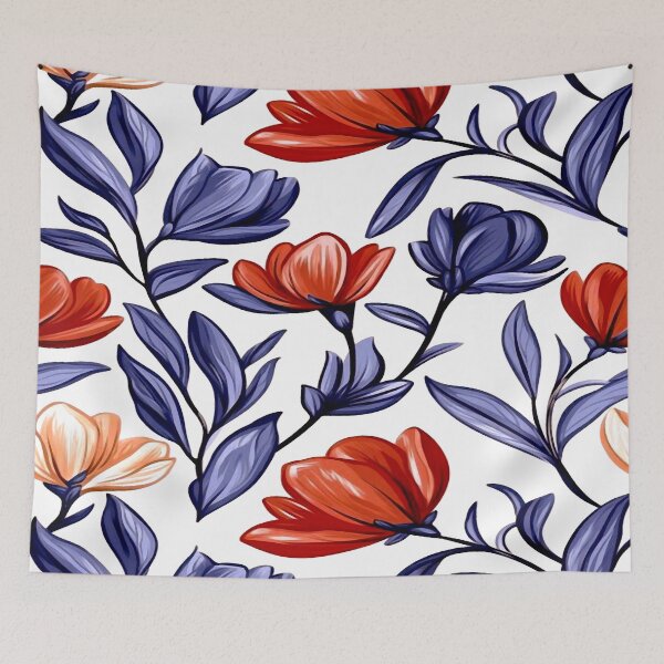 Artikelvorschau, Abstraktes Blumenmuster entworfen und verkauft von ViaARTfactory.