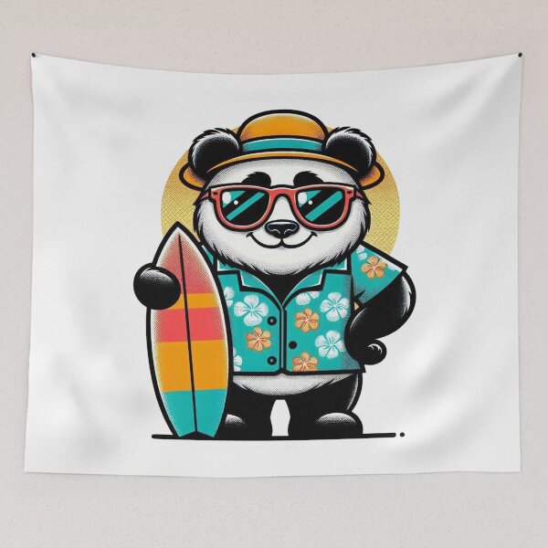 Item preview, Oso Panda Surfero designed and sold by Retro@nimals.