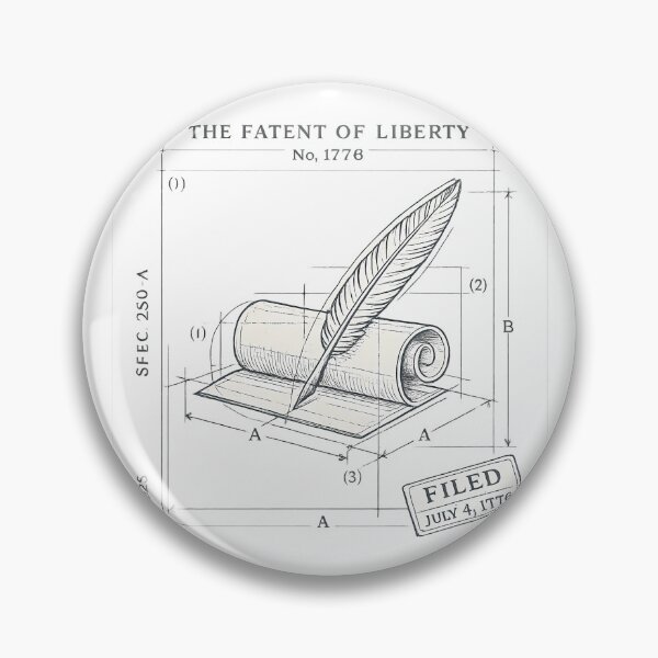 Item preview, 1776 Patent Of Liberty Declaration Blueprint designed and sold by chattsuede.