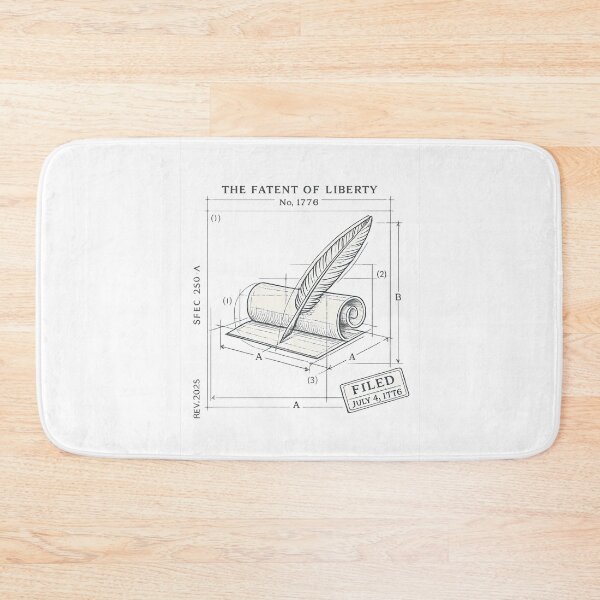 Item preview, 1776 Patent Of Liberty Declaration Blueprint designed and sold by chattsuede.