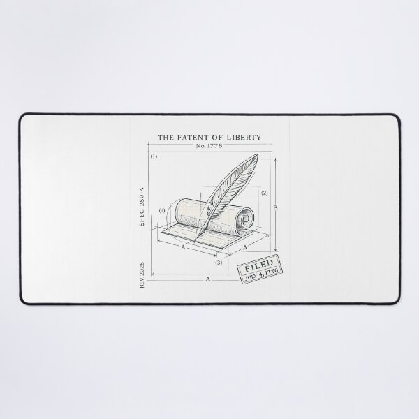 Item preview, 1776 Patent Of Liberty Declaration Blueprint designed and sold by chattsuede.