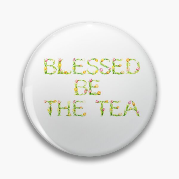 Item preview, ☕ BLESSED BE THE TEA ☕- TULIP GARDEN VERSION designed and sold by WheelieGdArt.