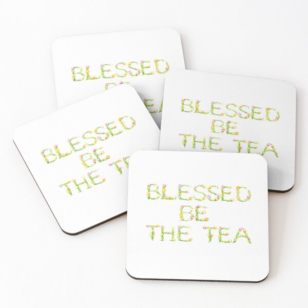 Item preview, ☕ BLESSED BE THE TEA ☕- TULIP GARDEN VERSION designed and sold by WheelieGdArt.