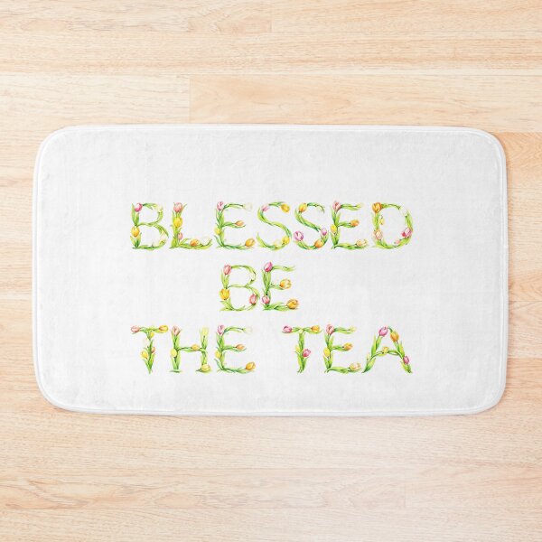 Item preview, ☕ BLESSED BE THE TEA ☕- TULIP GARDEN VERSION designed and sold by WheelieGdArt.
