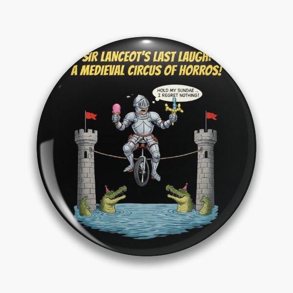 Item preview, Sir Lanceot’s Last Laugh - Funny Medieval Knight Unicycle designed and sold by Cree8if.